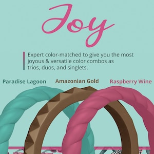 Thin Silicone Rings for Women, Womens Silicone Ring Set in Teal, Gold, Maroon, 2mm Slim Rubber Wedding Bands for Women, Promise Ring for Her