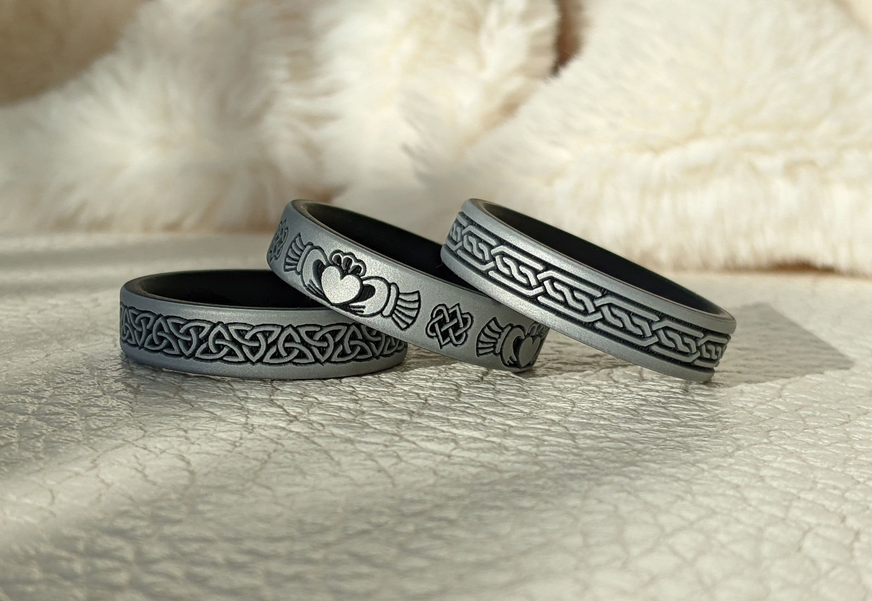 Silicone Claddagh Ring Mens Etsy