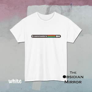 Camiseta retro con logo de Commodore 64 / Camiseta vintage de los 80 con estampado de ordenador