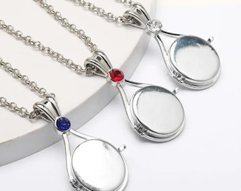 Ras de cou avec pendentif sirène H2O | collier médaillon pour cosplay, alliage de zinc