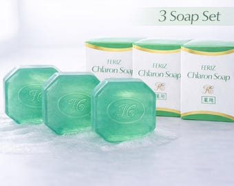 Japanese Chlorophyll Soap for Acne & Sensitive Skin | Gentle Face Wash | Natural Deodorizing | Made in Japan