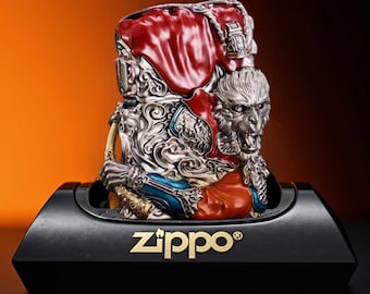 Collectible Lighter Beast Guardian Design, Lighter Gift for Him, 3D Engraved Windproof Lighter, Mythic Creature Art, Premium Pocket Lighter
