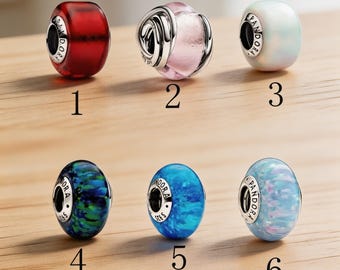 925 Sterlingsilber Perle, kompatibel mit Pandora Style European Charm Bracelets, Geschenk zum 1