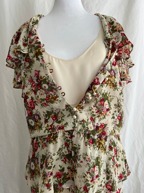 Liz Roberts Petites 80s Floral Two Piece Set with… - image 4