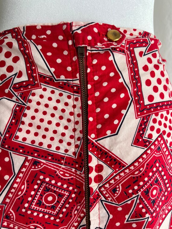 Jupe Maxi Imprimé Bandana Orange – Unique Homemade, Taille 16, Coton, Neuve