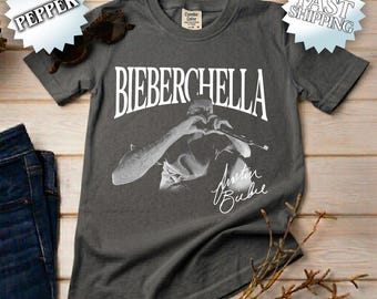 Comfort Colors® Bieberchella Justin Bieber Coachella Concert Tee, Pop Music Festival Shirt, Fan Gift