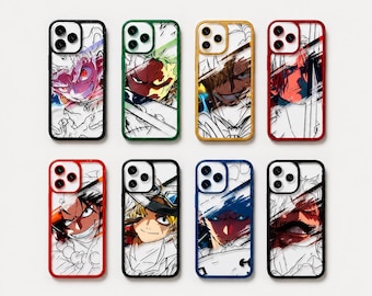 Funda para iPhone de anime moderno con diseño de Luffy y Zoro. Funda protectora para teléfono.
