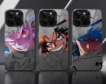 Custodia per iPhone con design anime di Luffy Zoro, cover protettiva per telefono.