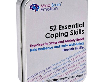 52 Coping Skills Cards for Teens and Adults | Anxiety Stress Relief Strategies Deck