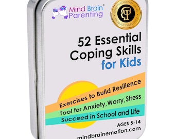 Kids Coping Skills Cards | 52 Calm Down Strategies for Anxiety, Anger, Big Feelings
