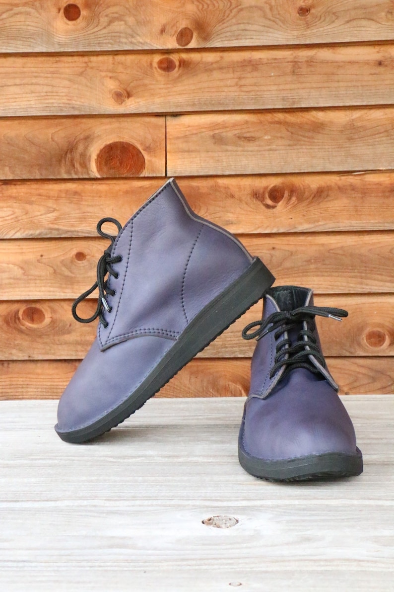 Leather Ankle Boots Chicago Custom Handmade in USA