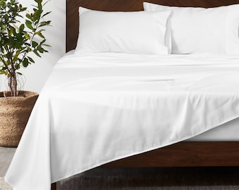 Fitted Sheet Deep Pocket 16" Inch Full Queen King Size, Bedding, Soft Breathable Bed, Hotel Quality Mattress Cover Fitted Bed Sheet