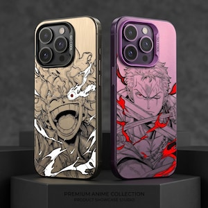 Anime iPhone Case, Duo Fighter Manga Phone Cover, Shockproof Action Artwork