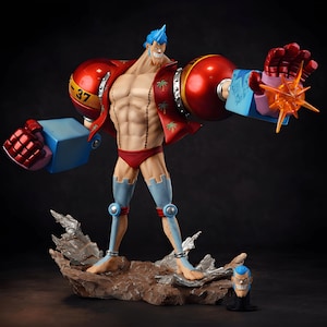 Figura de Franky de One Piece, 28,5 cm, estatua de PVC de anime, modelo coleccionable, regalo.