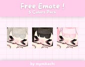 Free-ish Twitch Emote Biting Emote Pack (5 Colors) | Kawaii Emote | PNG Emote for Twitch & Discord | Starter for streamer