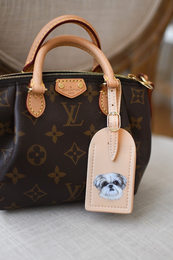 Udstråle vulkansk Lima LV Luggage Tag With Pet Portrait Louis Vuitton - Etsy