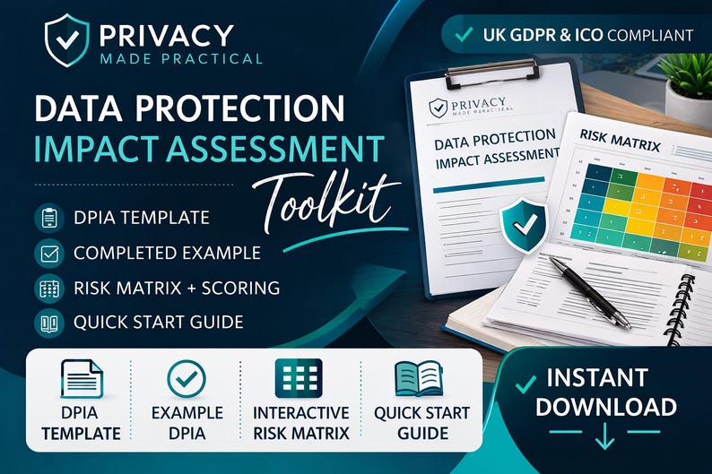 UK GDPR DPIA Toolkit | Data Protection Impact Assessment Template Risk ...