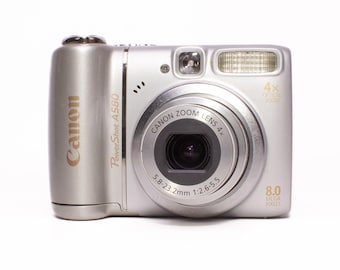 Canon Powershot A470 Digital Camera – 7.1MP, Silver, Tested