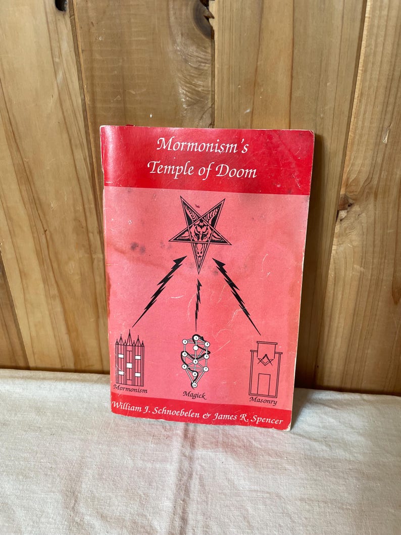 Vintage Mormonism Temple Of Doom Book Anton Levy Occultism Religious Religion Occult Church Of Satan Masonry Secret Societies Spiritual