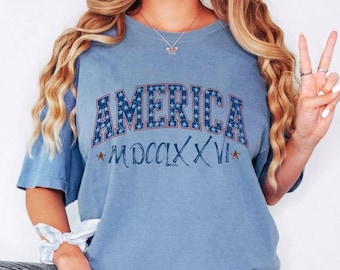 Vintage America 250th Anniversary Shirt ,  American 4th of July T-shirt , USA Independence Day Shirt