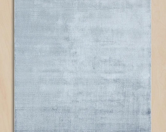 Handloom Tencel Silk Rug – Tip Sheared Soft Luxury Carpet, Modern Minimalist Area Rug, Handmade Silk Blend Rug, Elegant Neutral Home Decor