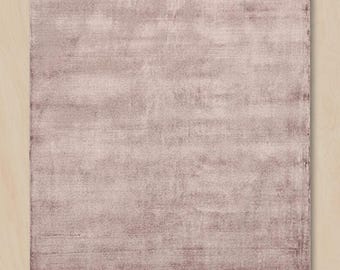 Handloom Tencel Silk Rug – Tip Sheared Finish, Luxury Neutral Rug, Soft Sheen Modern Area Rug, Minimalist Handmade Carpet, Custom Size Rug
