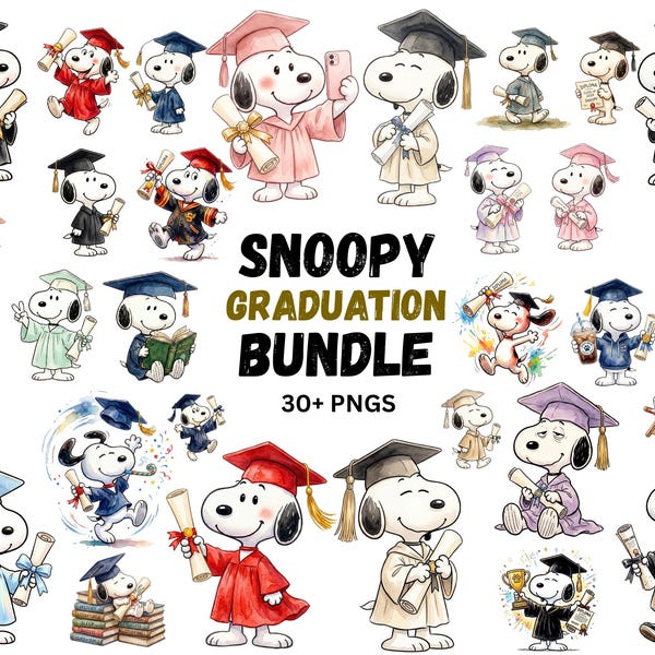 Snoopy Graduation Png - Etsy