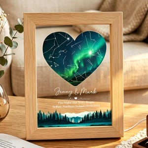 Lámpara de noche personalizada con mapa estelar, mapa estelar personalizado por fecha, lámpara LED con carta de constelaciones, regalo para parejas de recién casados, regalo de aniversario para él y para ella.