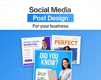 Social Media Post Design | Instagram Post | Canva Templates | social media kit | social media design | Editable Social Media Graphics
