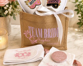Set regalo personalizzato per matrimonio e addio al nubilato / Ricordi personalizzati con nome e data / Regali per le damigelle / Accessori per la mattina del matrimonio / Acquista singolarmente