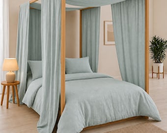 Entenei Tüll BALDACHIN Panel. Kundenspezifische Montessori Bettvorhänge in verschiedenen Farben. Baldachin Vorhang Schal. Himmelbett Vorhänge. Boho Dekor