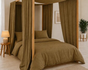 Kümmel Tüll BALDACHIN Panel. Kundenspezifische Montessori Bettvorhänge in verschiedenen Farben. Baldachin Vorhang Schal. Himmelbett Vorhänge. Boho Dekor