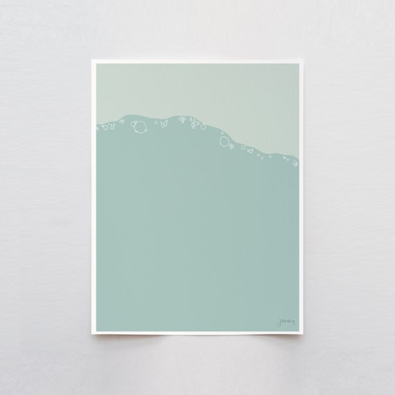 Sea Foam Bubbles Art Print - Signed and Printed by Jorey Hurley - Unframed or Framed - 120808