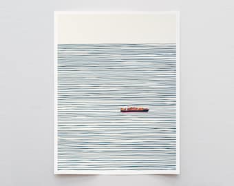 Container Ship Art Print – Signed by Jorey Hurley - 140127