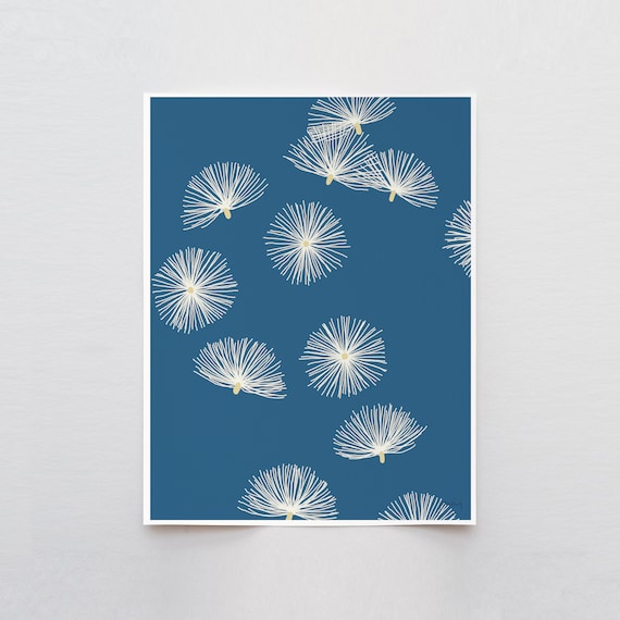 Blowing Thistledown Art Print - Signed and Printed by Jorey Hurley - Unframed or Framed - 110915