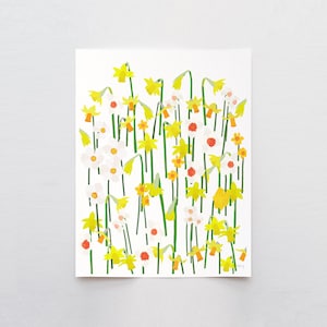 Daffodils Blooming Art Print - Signed by Jorey Hurley - 240407