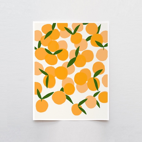 Mandarin Oranges Art Print - Signed by Jorey Hurley - 111222