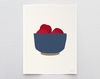 Apples Still Life Art Print - Signed and Printed by Jorey Hurley - Unframed or Framed - 121001
