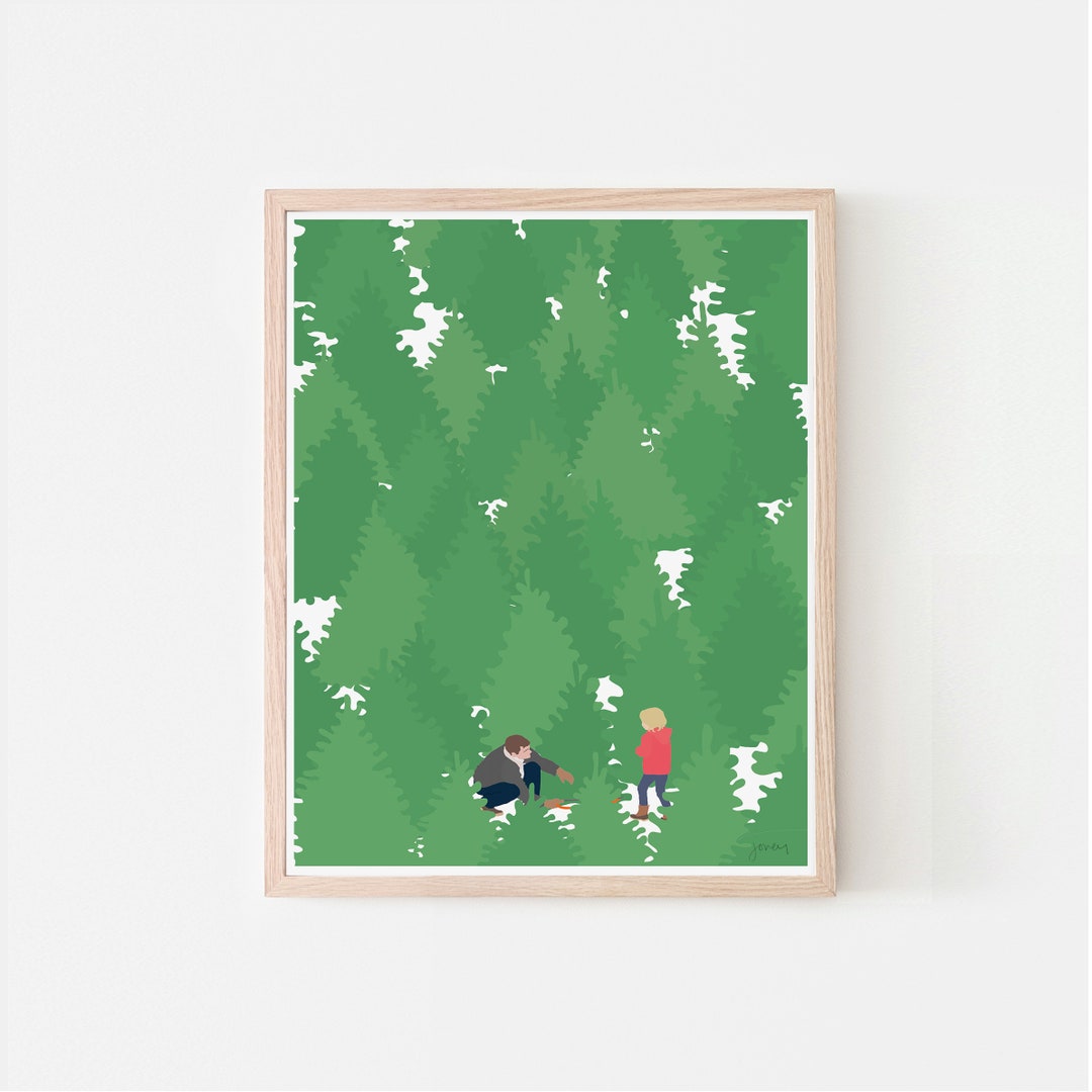 Cutting A Christmas Tree Art Print Signed And Printed By The Etsy cutting-a-christmas-tree-art-print-signed-and-printed-by-the-etsy