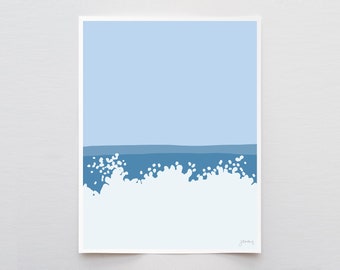 Breaking Waves Art Print - Signed and Printed by the Artist - Framed or Unframed - 130507