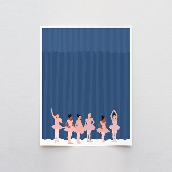 Ballet Recital Art Print - Signed and Printed by Jorey Hurley - Unframed or Framed - 231217