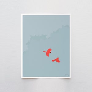 Flying Cardinals Kunstdruck - Signiert von Jorey Hurley - 231202