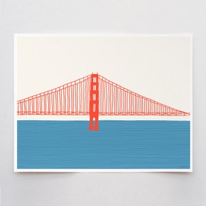 Golden Gate Bridge Art Print - Right - Signed by Jorey Hurley - 150325