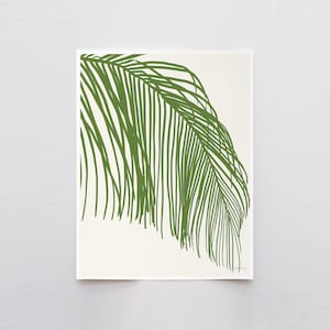 Feathered Palm Frond Art Print - Signed and Printed by Jorey Hurley - Unframed or Framed - 210301