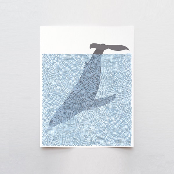 Whale Tail Art Print - Signed by Jorey Hurley - 240519