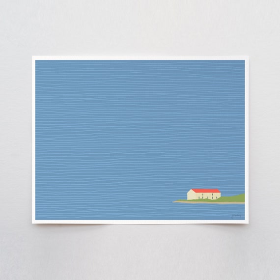San Francisco Warming Hut Art Print - Signed and Printed by Jorey Hurley - Unframed or Framed - 150331