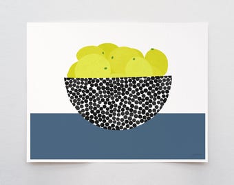 Lemons Still Life Horizontal Art Print – Signed Jorey Hurley - 200618