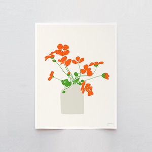 Kapuzinerkresse Kunstdruck – Jorey Hurley Botanical Artwork - 120926