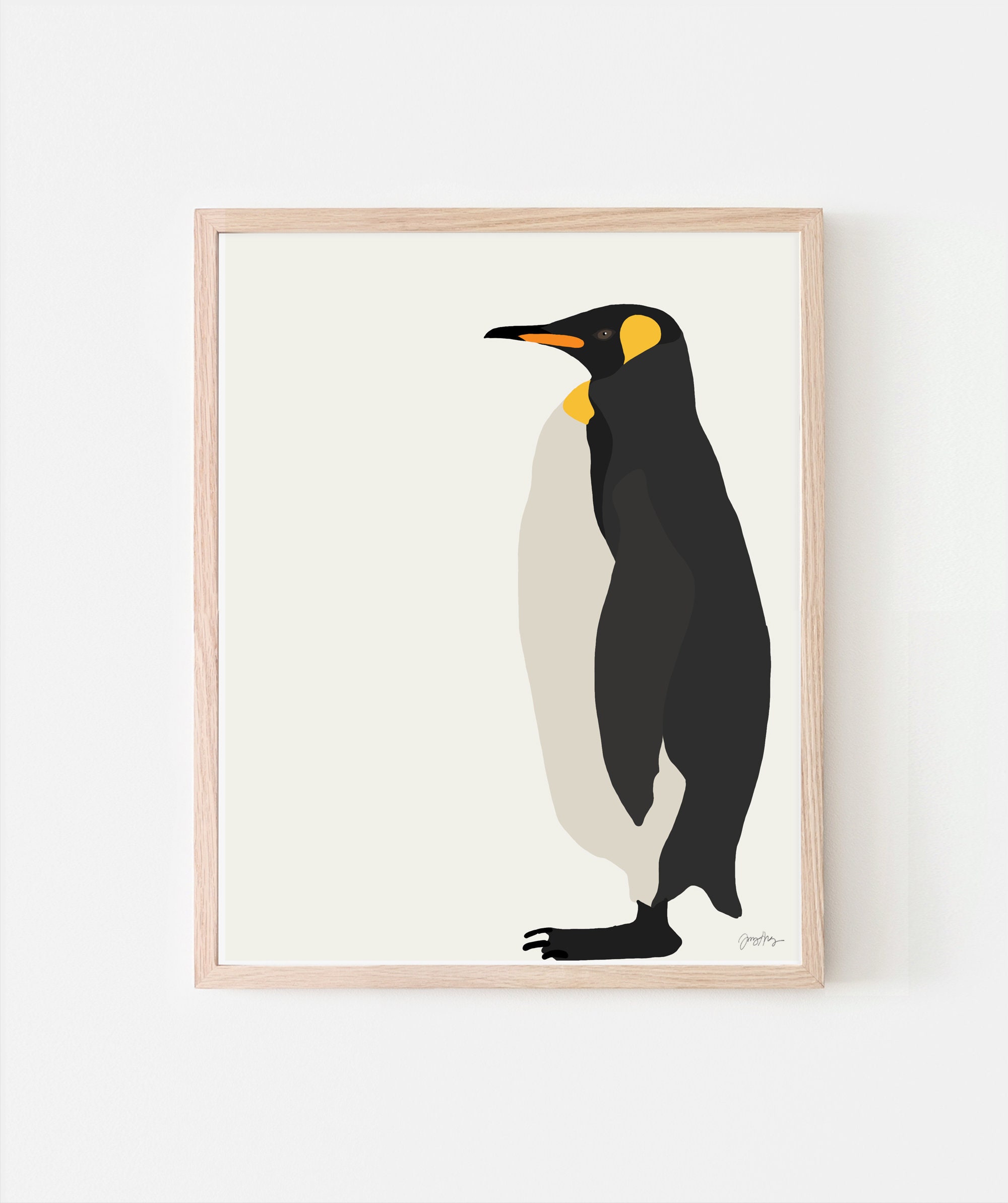 Impresión artística del pingüino emperador. Fichado. - Etsy España Impresión artística del pingüino emperador. Fichado. - Etsy España