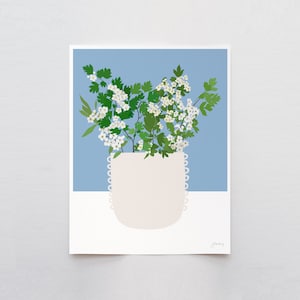 Hawthorn Blossoms Art Print - Signed by Jorey Hurley - 201107